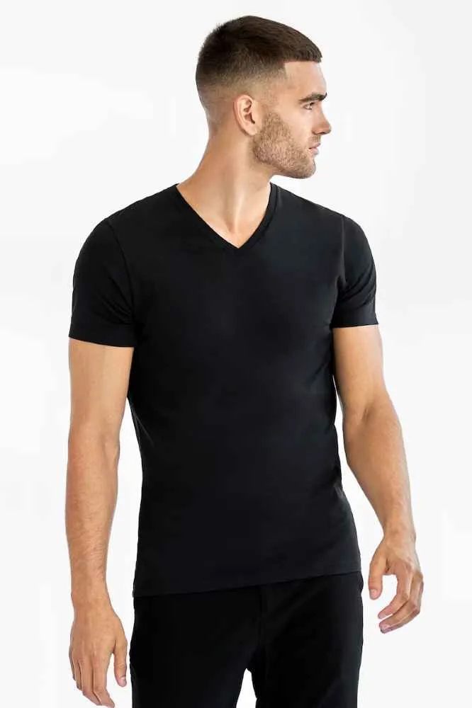 2-Pack V-Neck cotton stretch