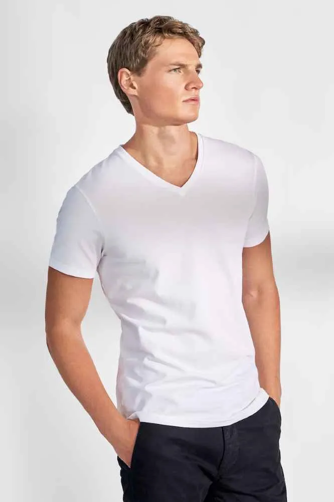 2-Pack V-Neck cotton stretch