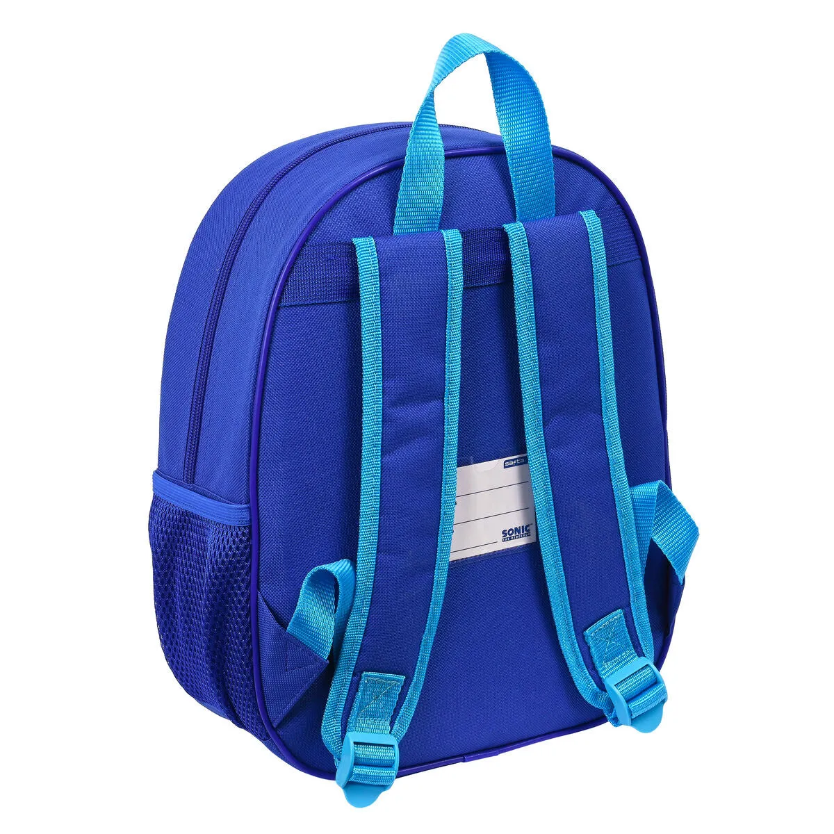 3D School Bag Sonic Speed Blue 27 x 33 x 10 cm