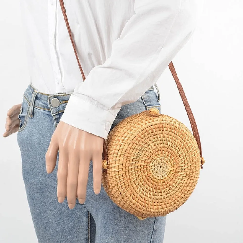 A Little Bit Of Sunshine Round Crossbody Bag