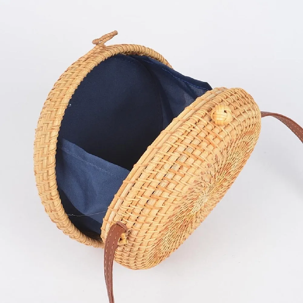 A Little Bit Of Sunshine Round Crossbody Bag