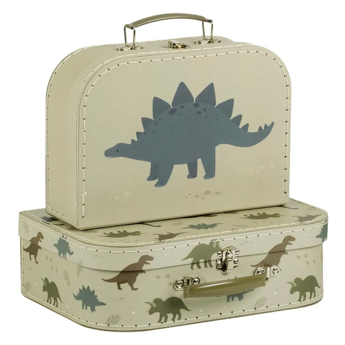 A Little Lovely Company Suitcase Set: Dinosaurs