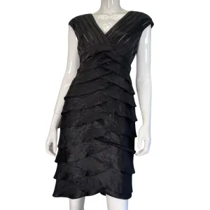 Adrianna Papell Unique Layered Black Dress