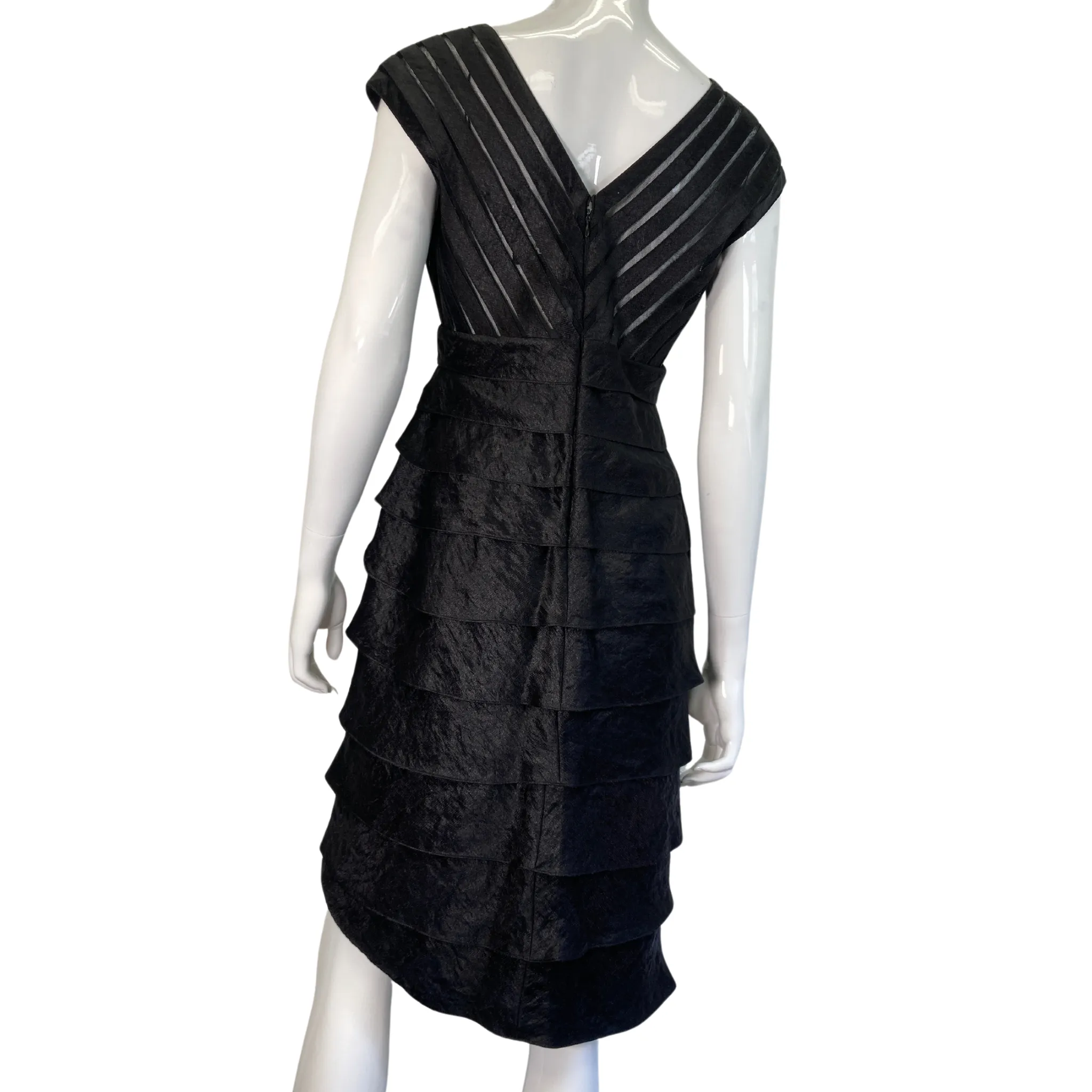 Adrianna Papell Unique Layered Black Dress