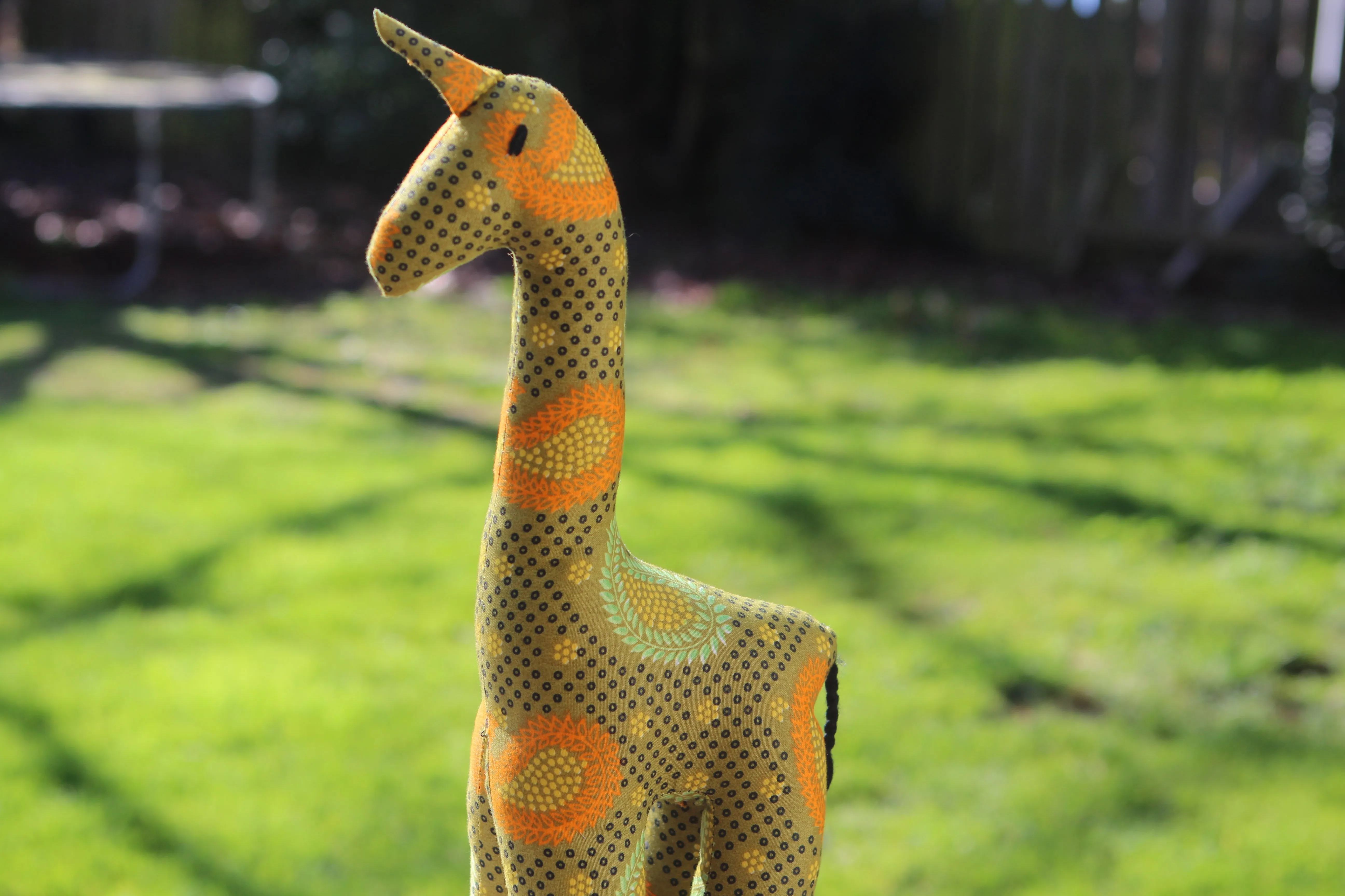 African Animal - Green Paisley Giraffe