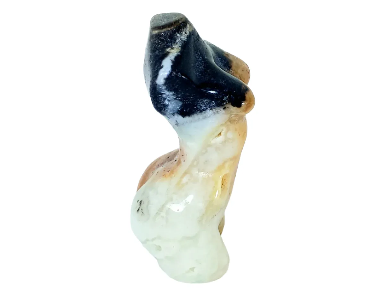 Agate Crystal Lady Body Carving