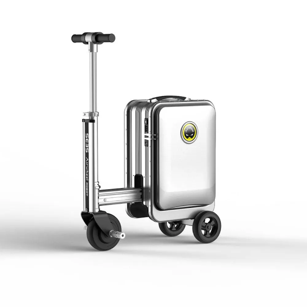 Airwheel SE3S - Electric Luggage Scooter - Black | Smart-Riding Automatic-Extendable Suitcase with Removable Battery