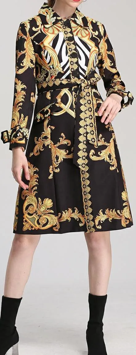 Baroque Print Coat