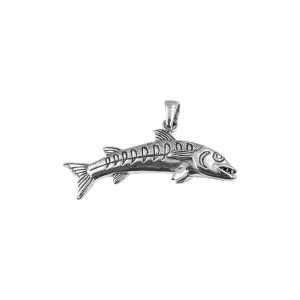 Barracudas Fish Sterling Silver Pendant by DiveSilver TPD6234