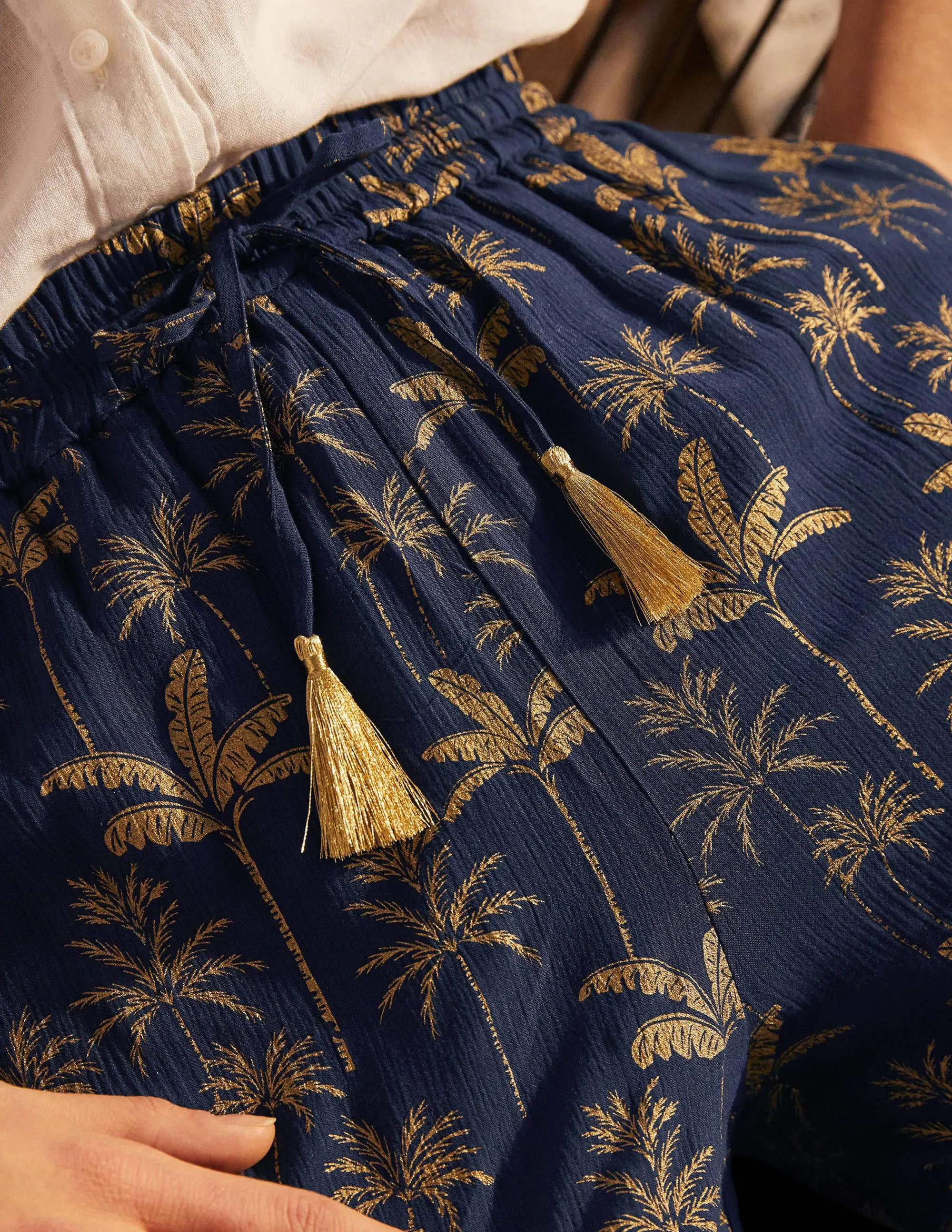 Bembridge Trousers-French Navy, Rainforest