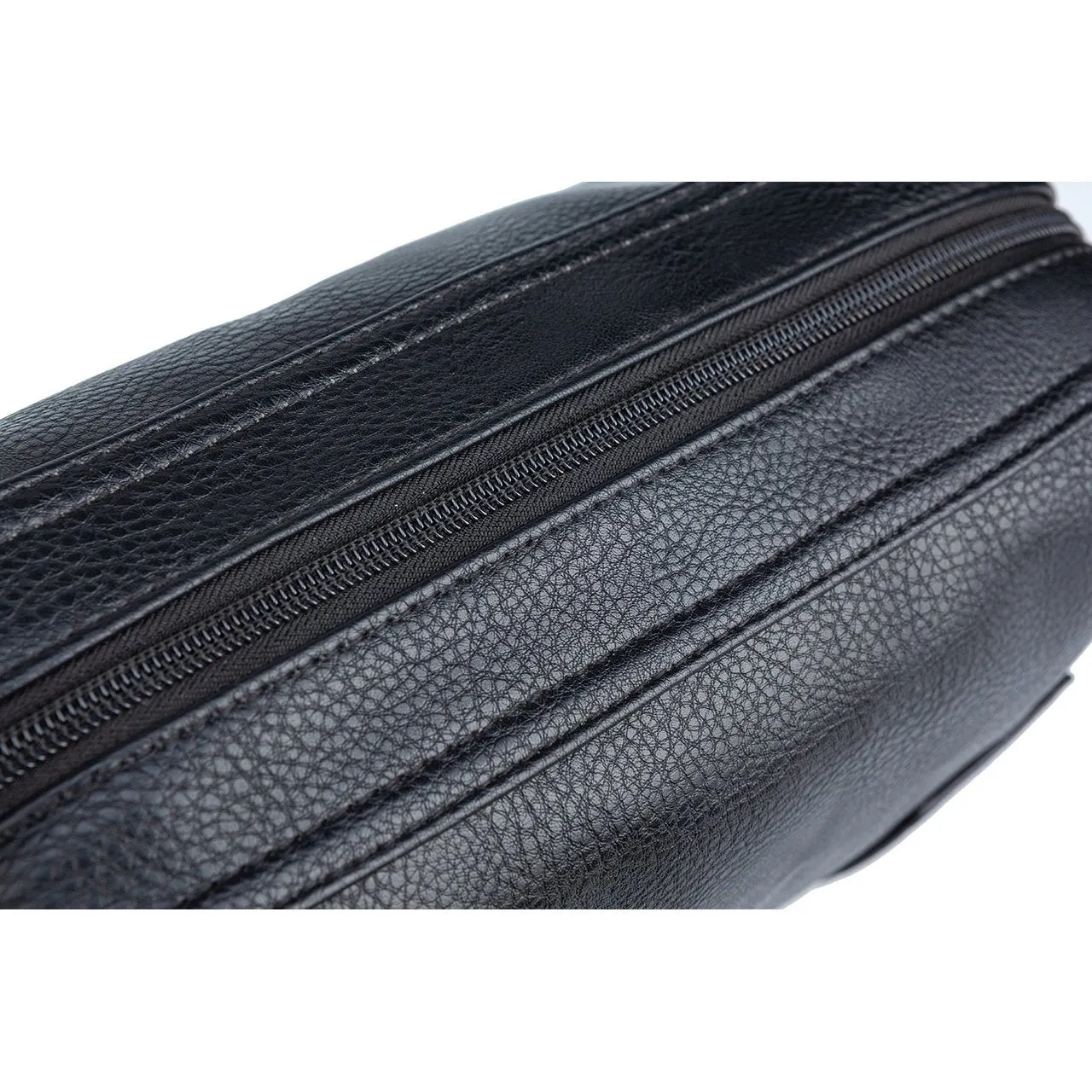 Black Fletcher Vegan Leather Dopp Kit