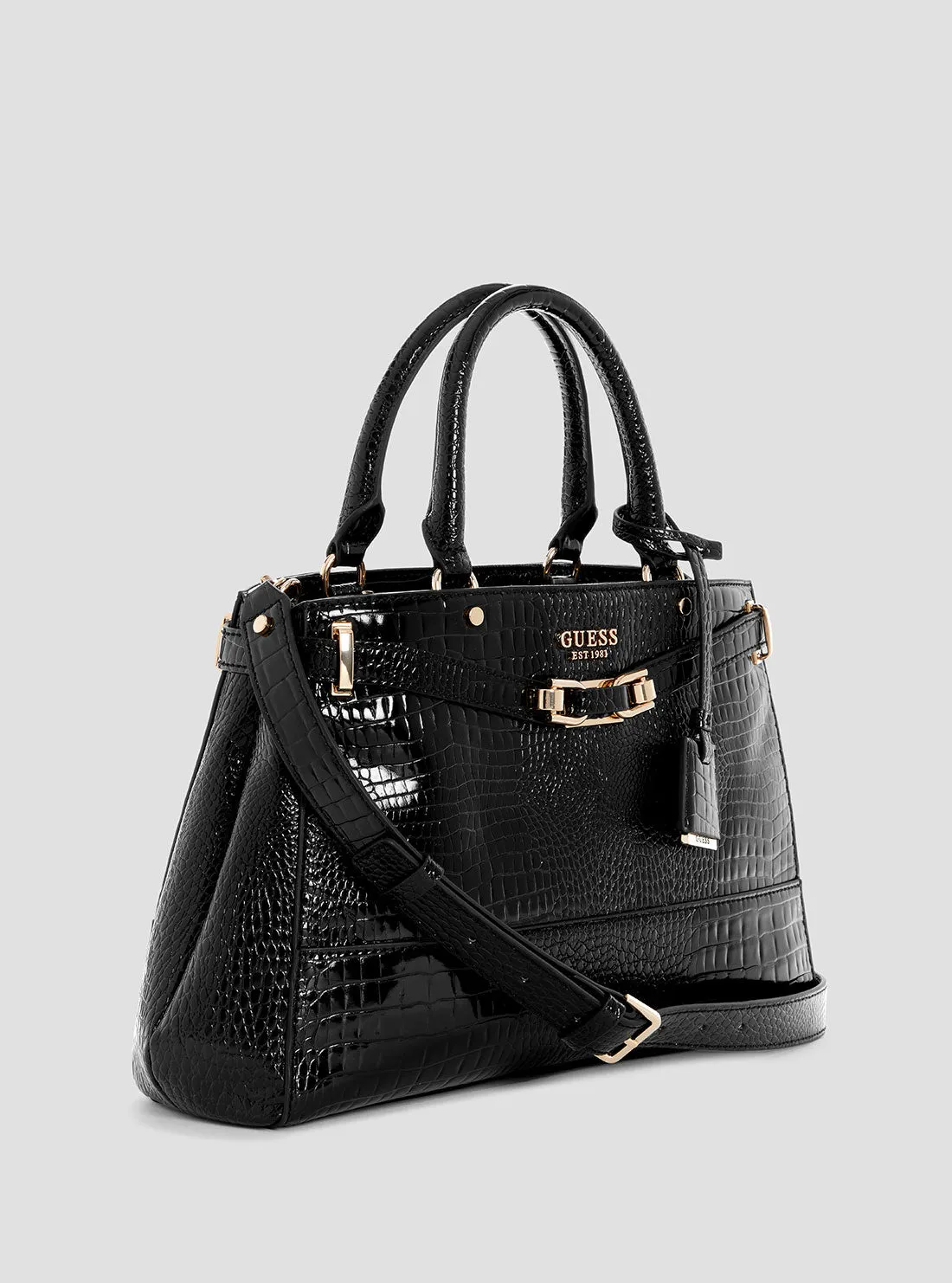 Black Silvye Luxury Satchel Bag