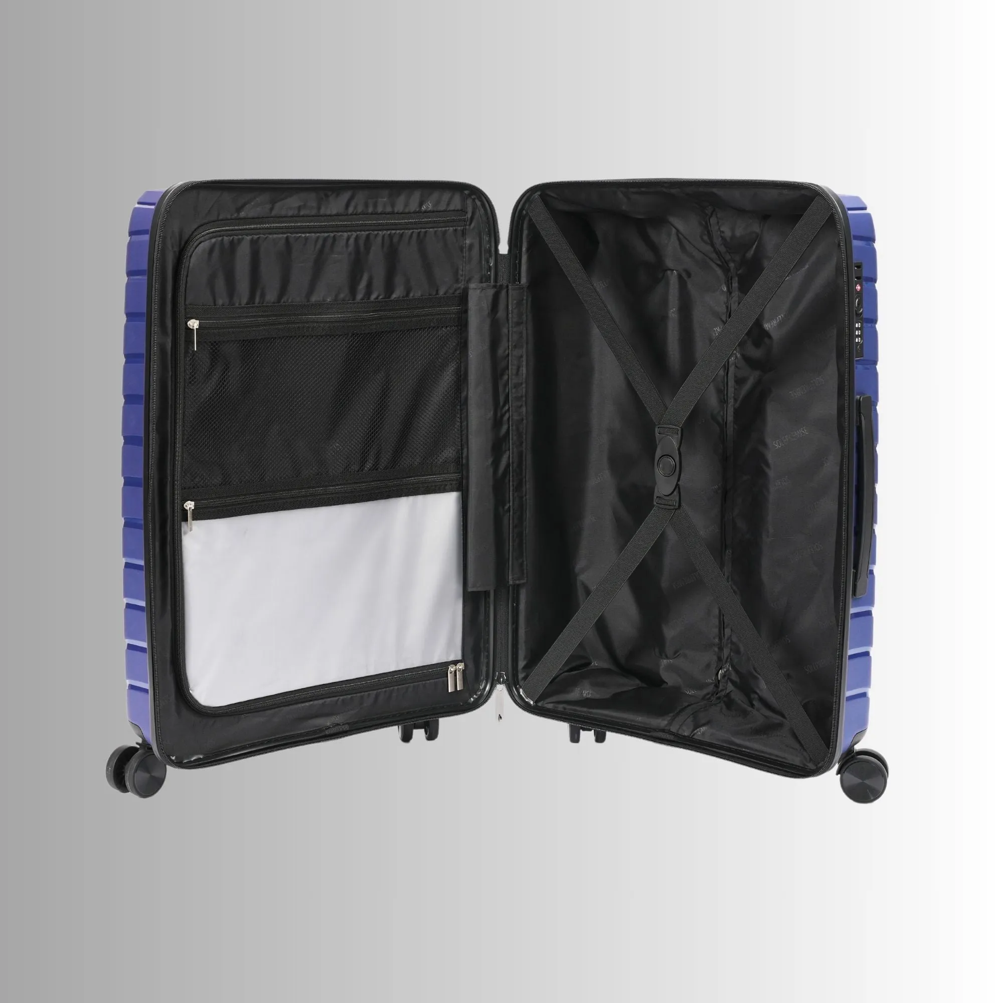 Blue Hardcase Roller Luggage Set (28', 24' and 20')