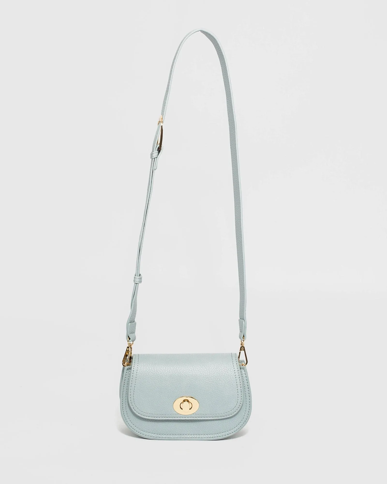 Blue Kalani Saddle Crossbody Bag