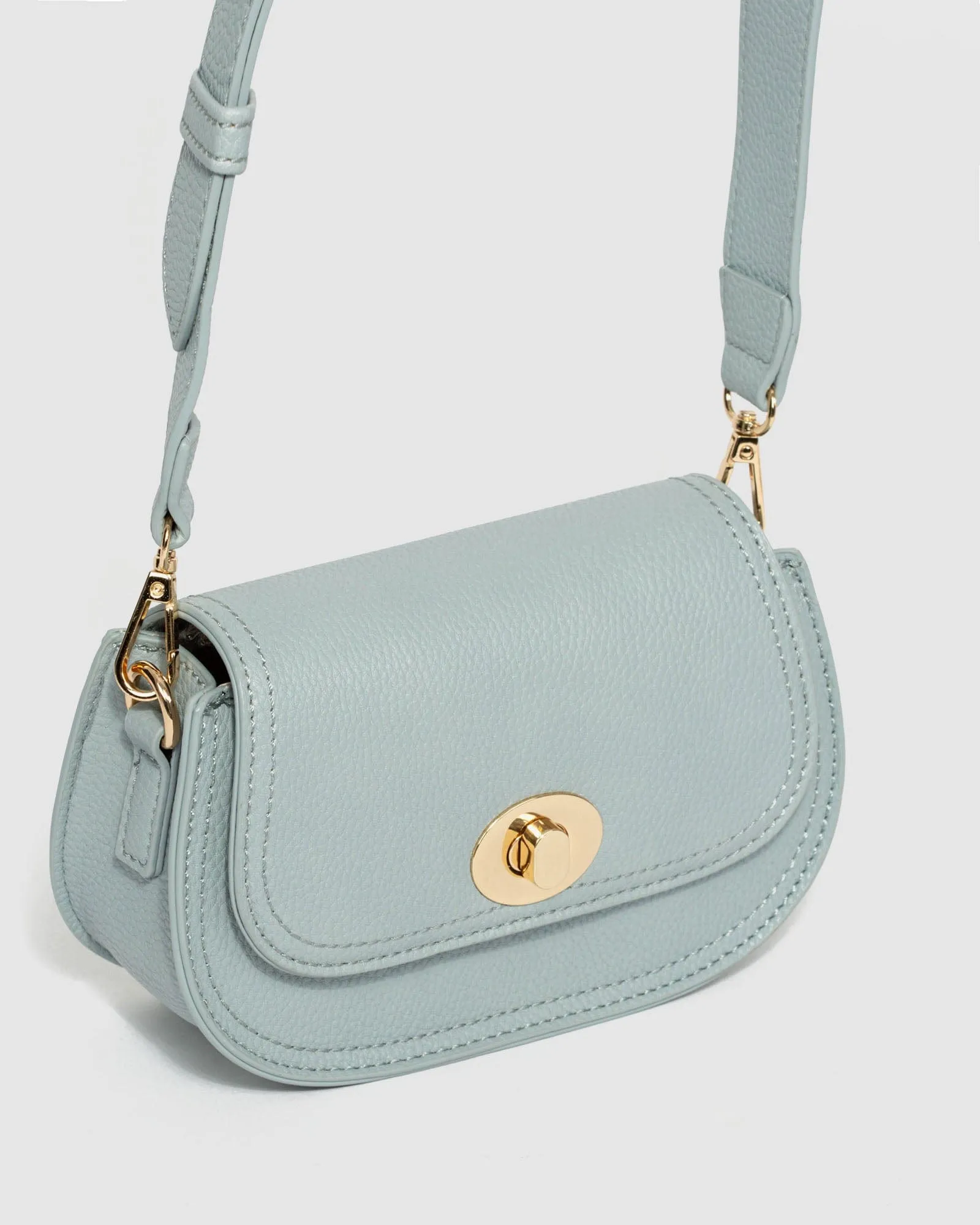 Blue Kalani Saddle Crossbody Bag