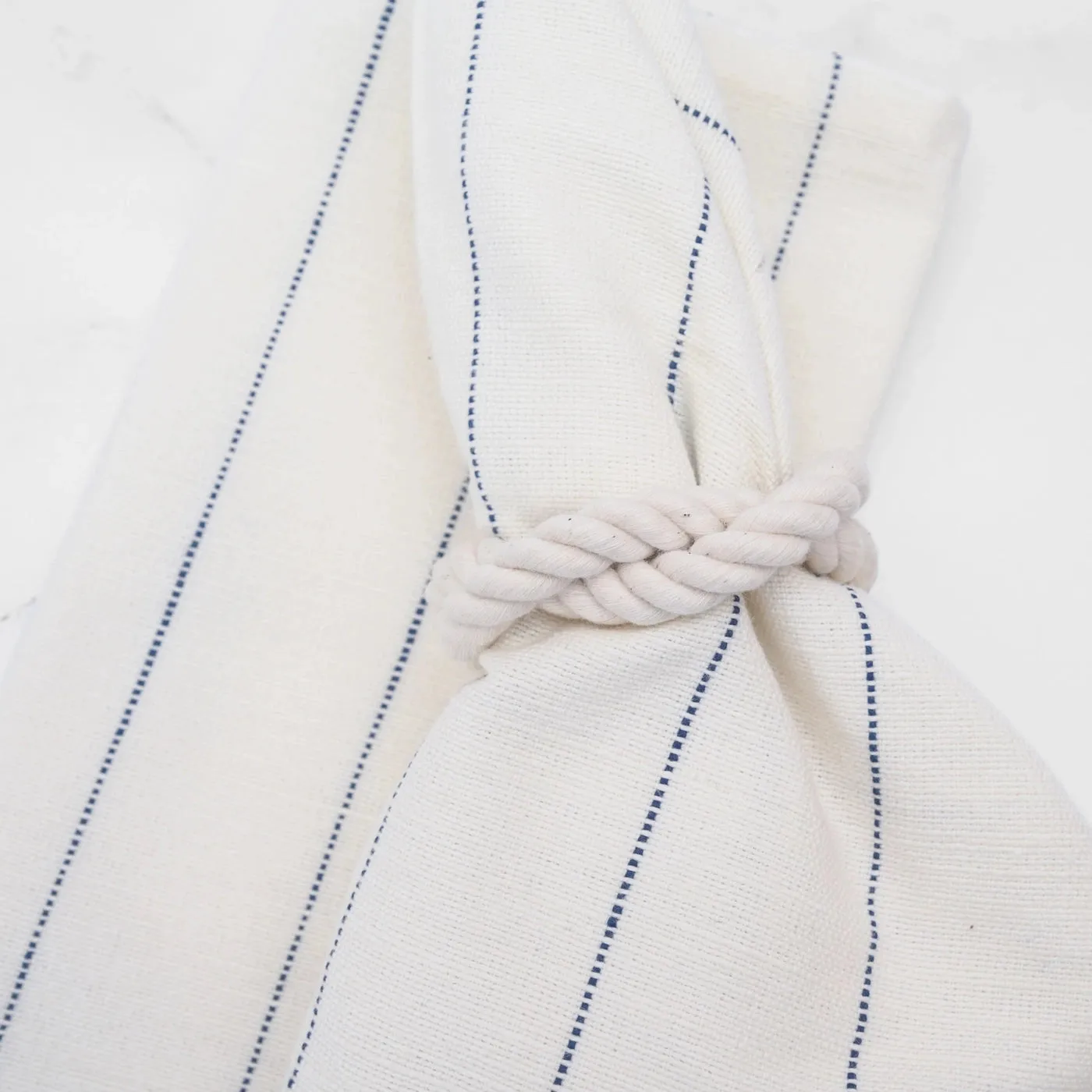 Blue Pinstripe Stripe Cotton Napkin