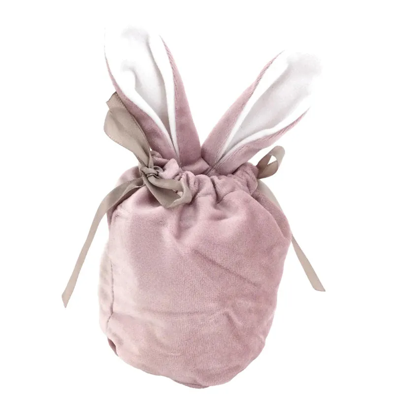 Bunny Ears Easter Egg Hunting/Gift Bag - Pink