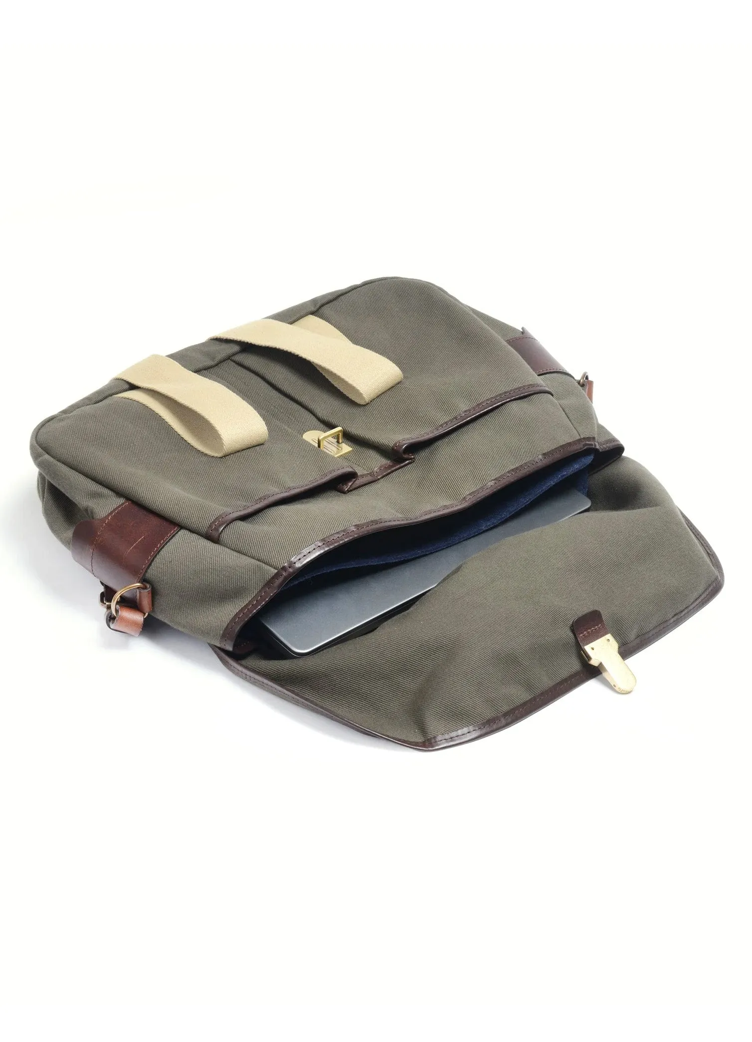 BUSINESS MUSETTE | Cotton Canvas | Khaki