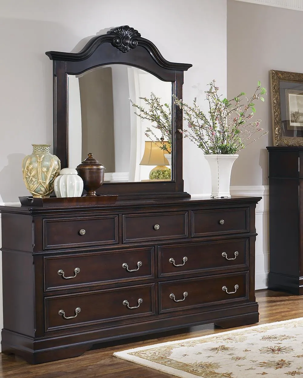 Cambridge Collection - Cambridge 7-drawer Rectangular Dresser Cappuccino