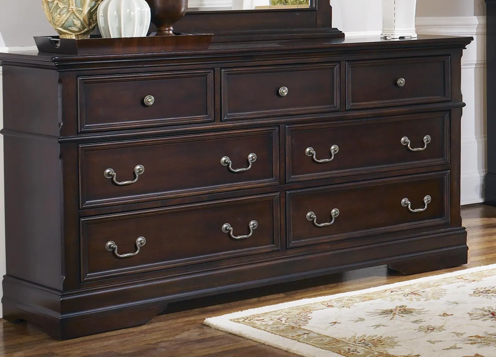 Cambridge Collection - Cambridge 7-drawer Rectangular Dresser Cappuccino