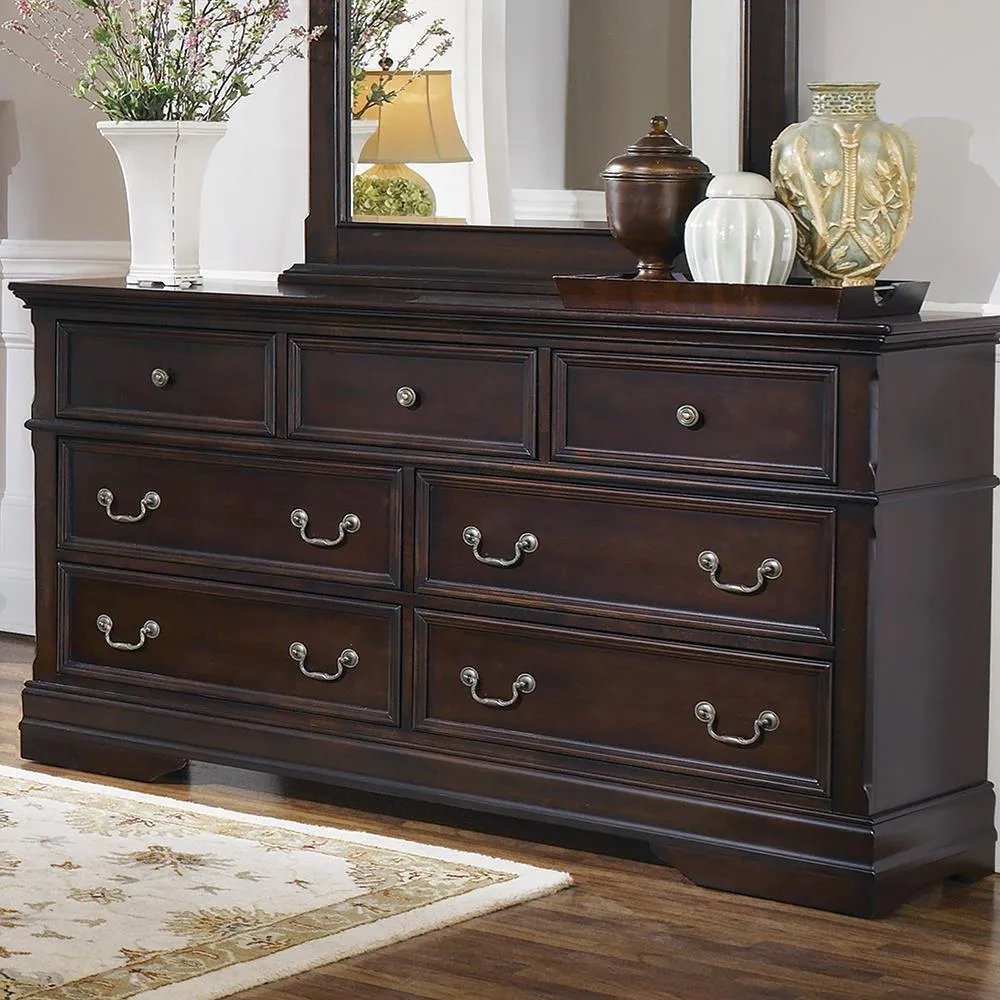 Cambridge Collection - Cambridge 7-drawer Rectangular Dresser Cappuccino