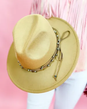 Camel Felt Brim with Metal Details