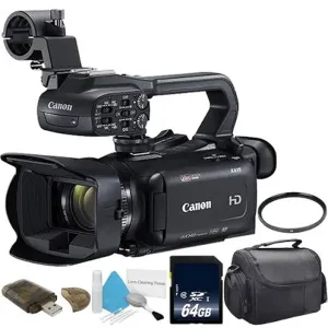 Canon XA11 Compact Full HD Camcorder W/   64GB Memory Card   58mm UV Filter   Carrying Case   Deluxe Cleaning Kit Bundle