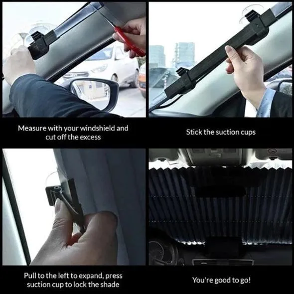 Car Retractable Windshield Cover