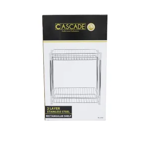 Cascade 2-Layer Stainless Rectangular Shelf