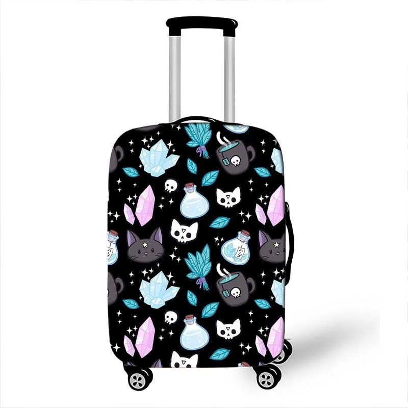 Cat Print Travel Luggage Cover