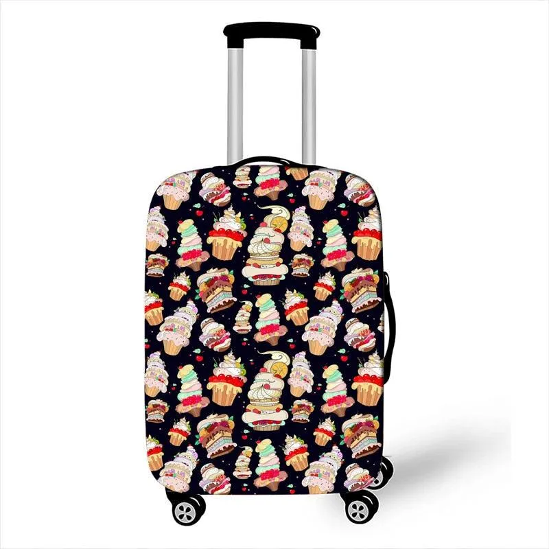 Cat Print Travel Luggage Cover