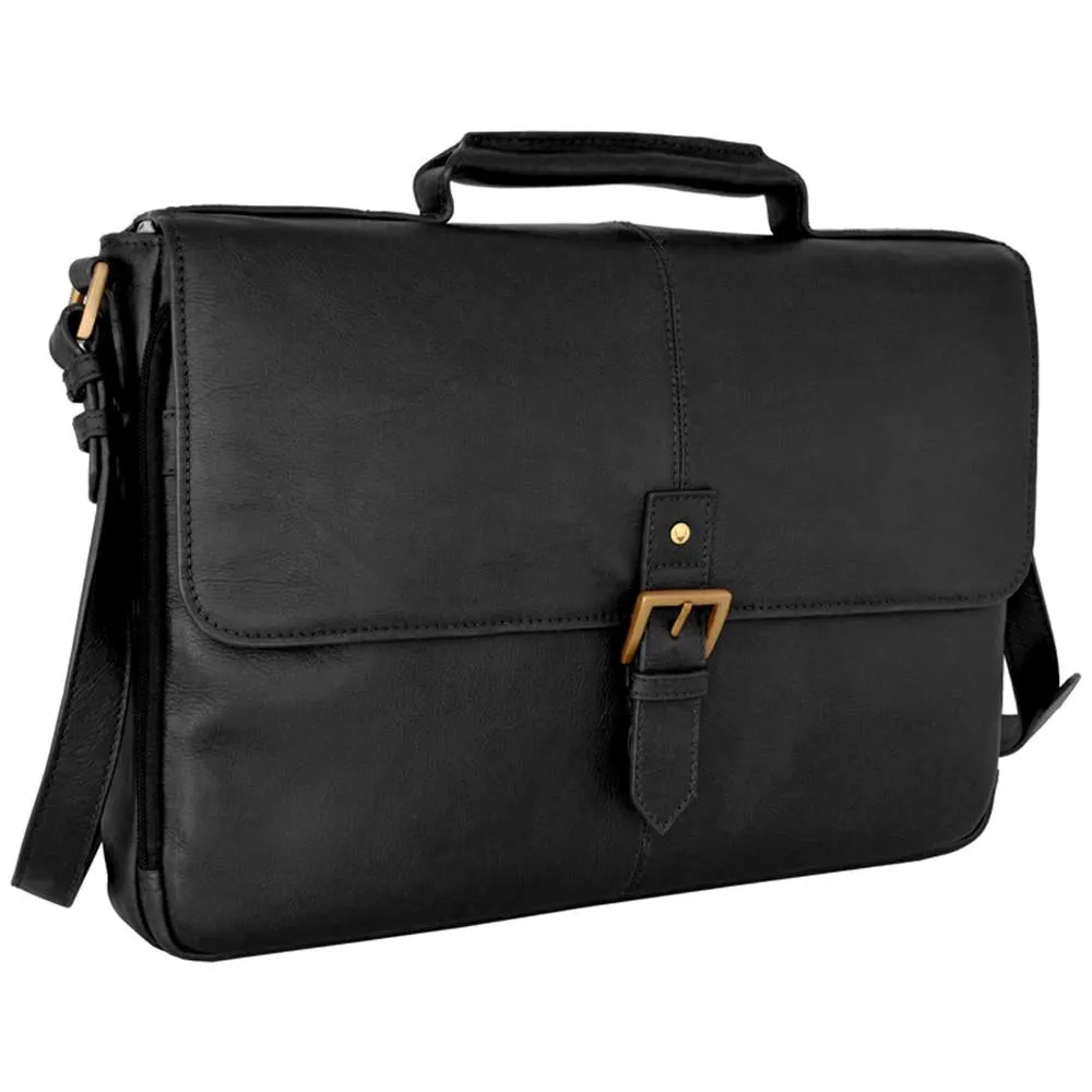 Charles 15" Laptop Compatible Leather Briefcase