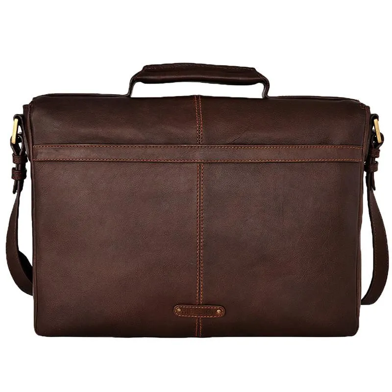 Charles 15" Laptop Compatible Leather Briefcase