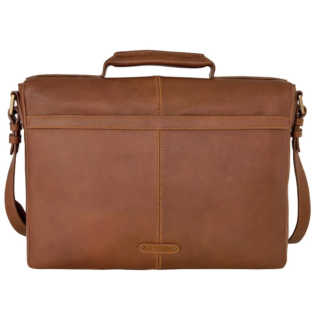 Charles 15" Laptop Compatible Leather Briefcase