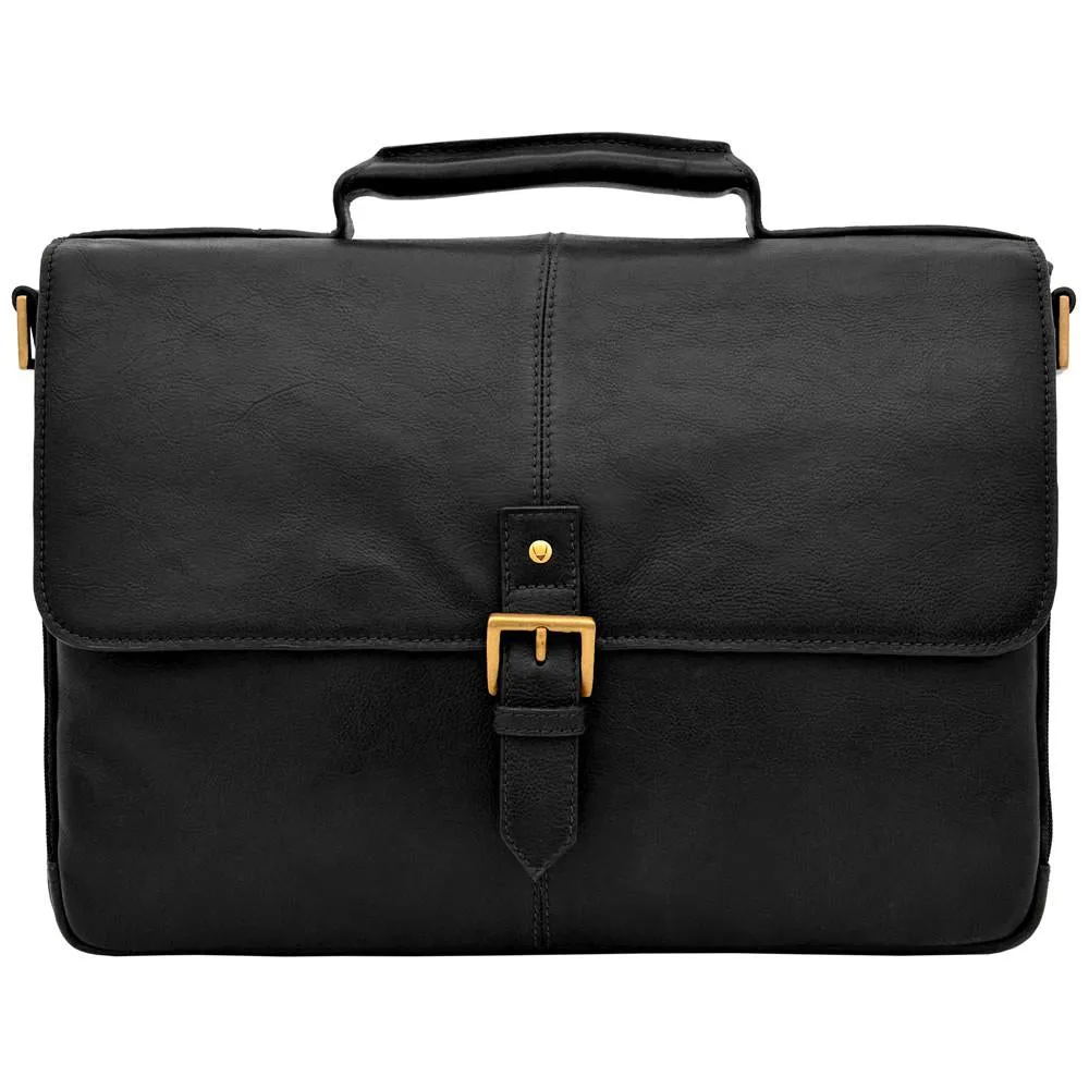 Charles 15" Laptop Compatible Leather Briefcase