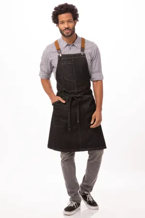 Chef Works Berkeley Bib Apron- Black