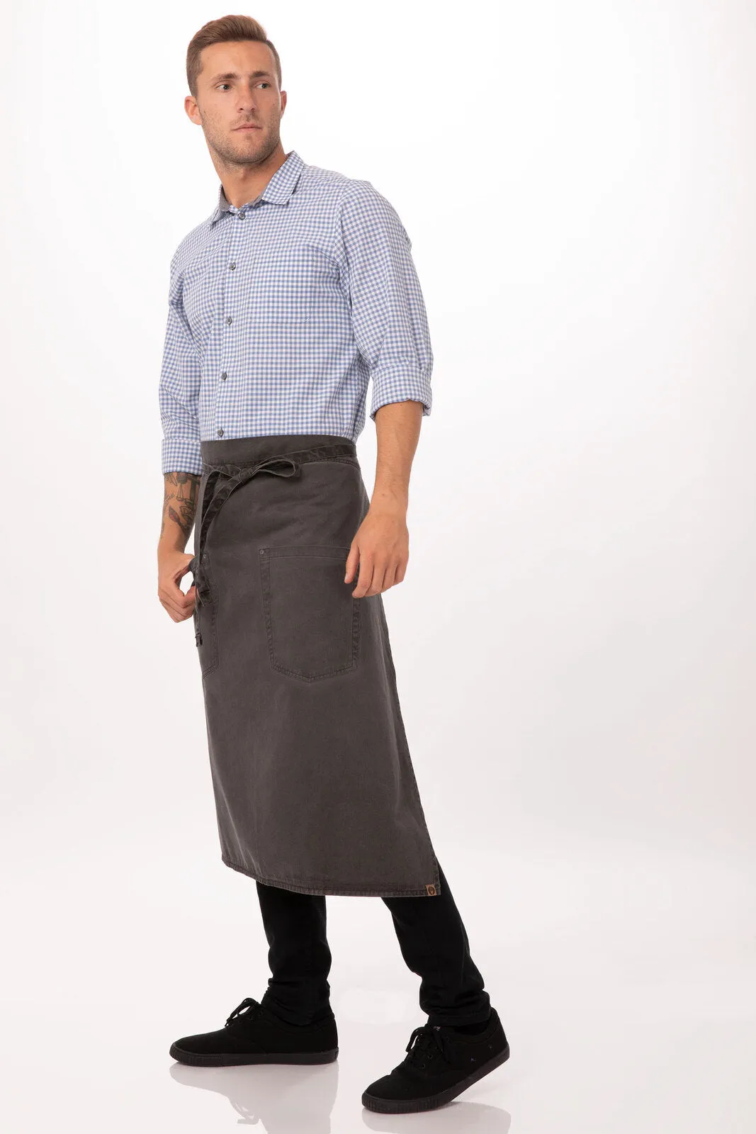 Chef Works Dorset Bistro Apron- Pewter