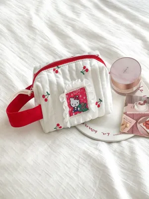 Cherry Kitty Makeup Bag