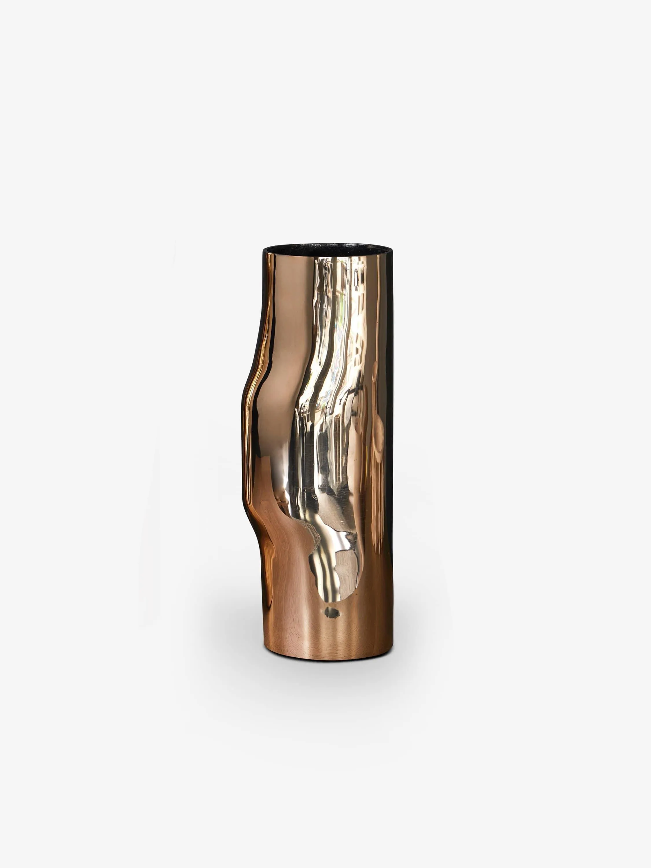 Christophe Delcourt Medium Polished Bronze BOS Vase by Collection Particuliere