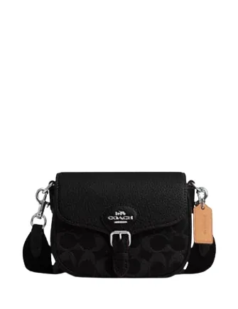 Coach Amelia Small Saddle Bag In Signature Denim