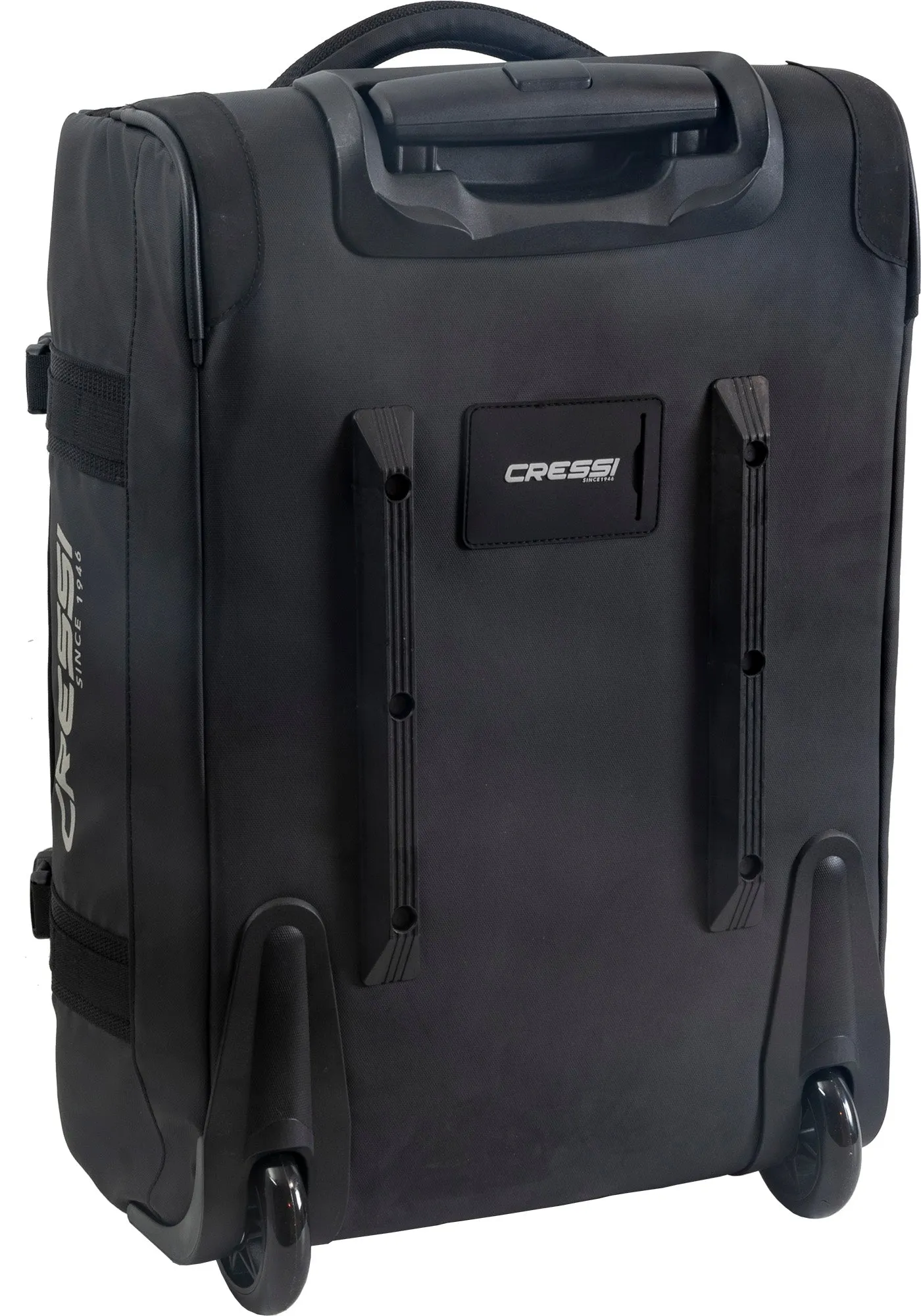 Cressi Piper Bag for Traveling | Strong and Safe with Multiple Handles and Wheels, Black, One Size (UB952000)