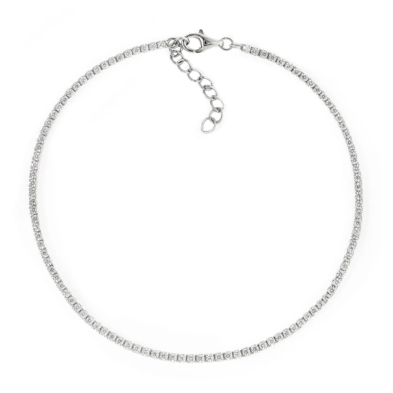 Dainty Crystal Line Anklet