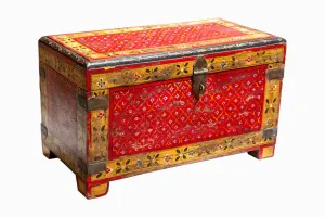 Decorated Indian chest