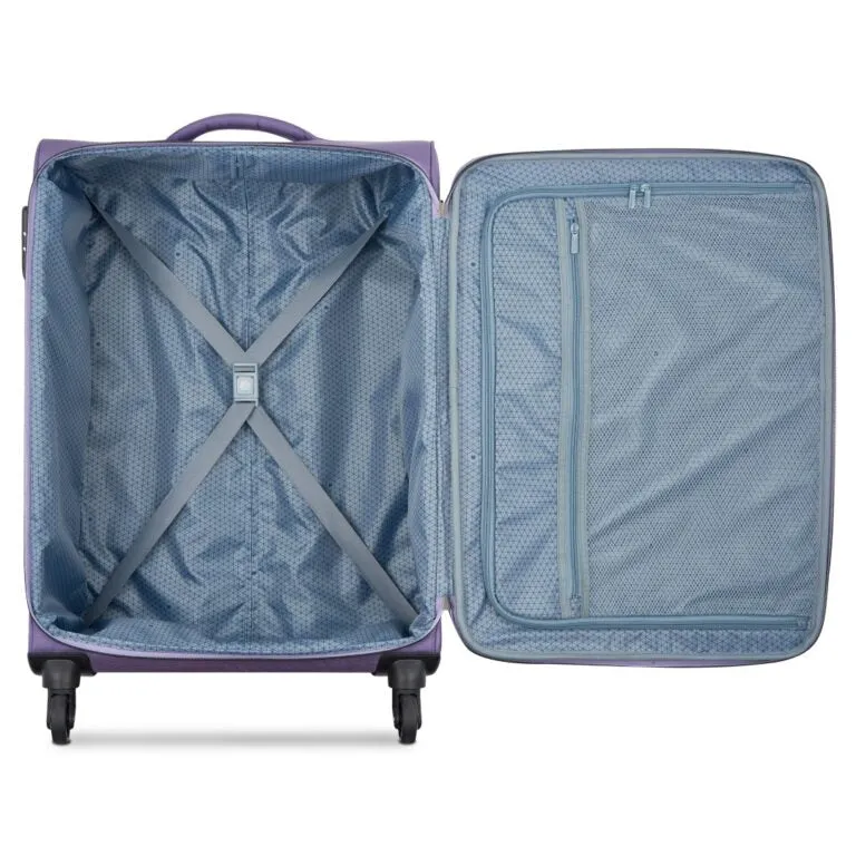 Delsey Paris Cuzco 4W Lavender Soft Suitcase- set of 3