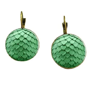 Dragon Egg Drop Earrings  Silver Or Antique Bronze