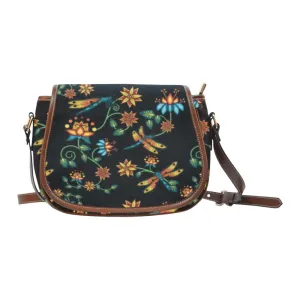 Dragon Lily Noir Saddle Bag/Large