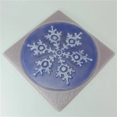 DT38 SNOWFLAKE IN SQUARE TEXTURE MOLD