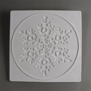 DT38 SNOWFLAKE IN SQUARE TEXTURE MOLD