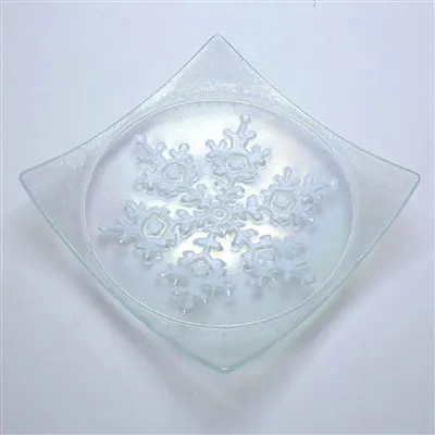 DT38 SNOWFLAKE IN SQUARE TEXTURE MOLD