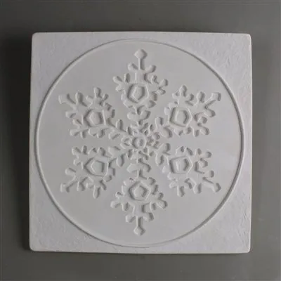 DT38 SNOWFLAKE IN SQUARE TEXTURE MOLD